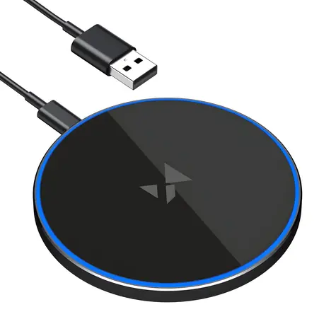 Wozinsky WLI-01Y černá / Bezdrátová nabíječka / 15 W / USB-C kabel