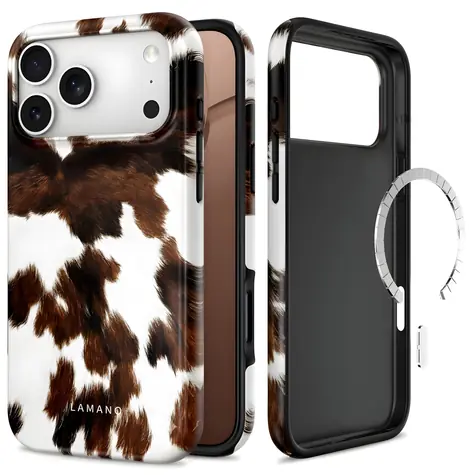 Tech-Protect Lamano MagSafe hnědo-bílá / Pouzdro pro Apple iPhone 18 Pro Max a 17 Pro / MagSafe