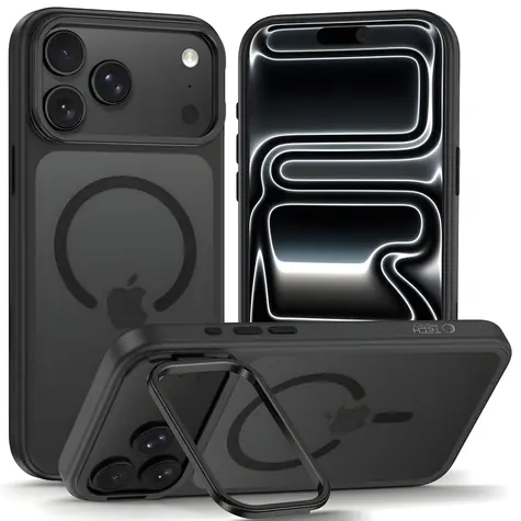 Tech-Protect Magstand MagSafe matná černá / Kryt / Apple iPhone 18 Pro, 17 Pro / MagSafe
