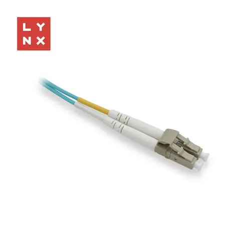 Lynx LC-LC / Optický patch kabel / Duplex / 50/125 MM OM3 / 15 m