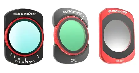 Sunnylife Sada filtrů pro Osmo Pocket 4 a Pocket 3 / Sada filtrů / VND2-32, CPL, MCUV, Black Mist 1/4
