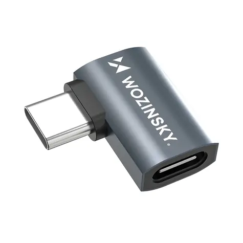 Wozinsky WPKB-01 šedá / Adaptér / USB-C - USB-C / USB4 40 Gbps / PD 240 W / 8K / OTG / lomený