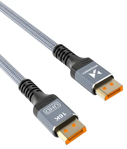 Wozinsky DisplayPort 2.1 WPS-16AYL3S černá / Kabel / DisplayPort - DisplayPort / 16K/60Hz / 80 Gbps / 3 m