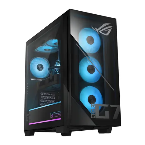 ASUS ROG GM700TZ-R9800X279W černá / Herní PC / AMD Ryzen 7 9800X3D / 32GB / 1TB SSD / RTX 5070 12GB / W11H