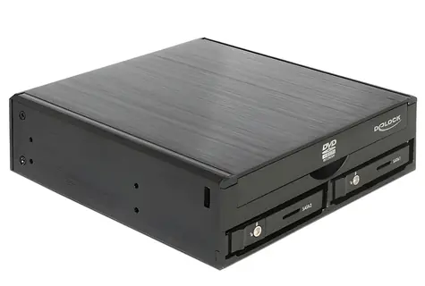 DeLock 47230 černá / Instalační rámeček / 5,25