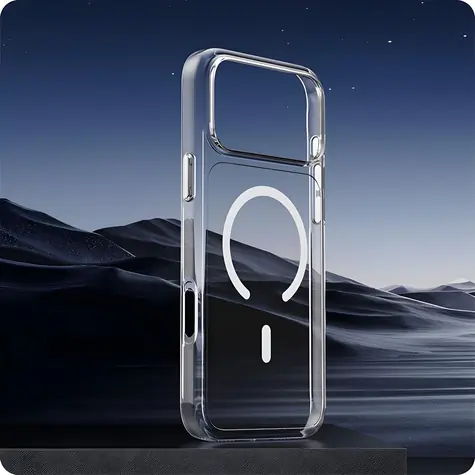 Comma Glass Series Magnetic Case pro Apple iPhone 18 Pro Max čirá / Kryt / Magnetický