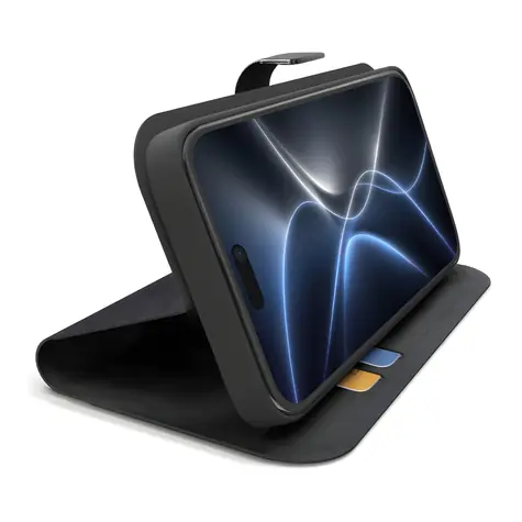 SBS Wallet Smart pro iPhone 18 Pro černá / Peněženkové pouzdro se stojánkem