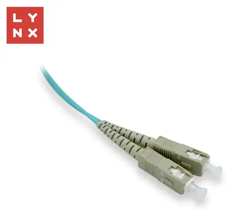 Lynx SC-SC / Optický patch kabel / Duplex / 50/125 MM OM3 / 15 m