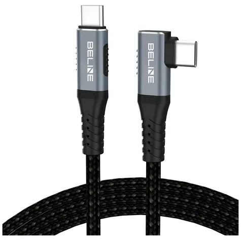 Beline lomený USB-C kabel Thunderbolt 4 černá / Kabel / 40 Gbps / PD 240 W / 8K 60Hz / 1 m