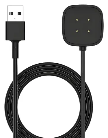 X-Site USB nabíjecí kabel pro Fitbit Sense a Versa / Nabíjecí kabel / Černá / Délka 1 m