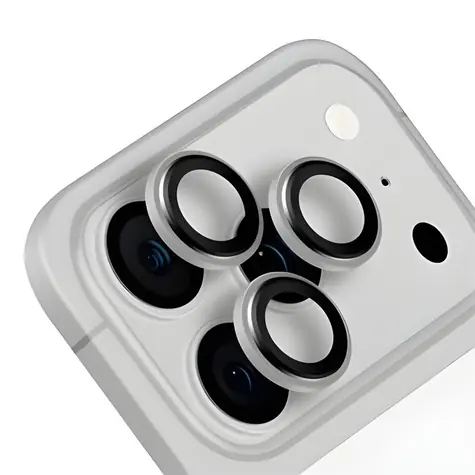 OBAL:ME Ochrana čoček pro Apple iPhone 18 Pro/18 Pro Max stříbrná / Ochrana čoček fotoaparátu