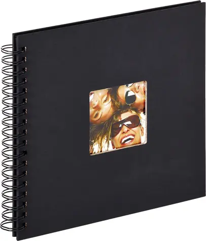 Walther Fun SA108B černá 26x25 / Album / 40 černých stran / spirálová vazba