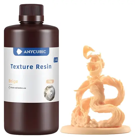 Anycubic Texture Resin béžová / Pryskyřice pro 3D tisk / 1 kg / 405 nm / LCD/DLP