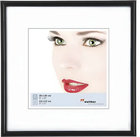 Walther Galeria KB220H černá / Rámeček / pryskyřice / 20x20 cm