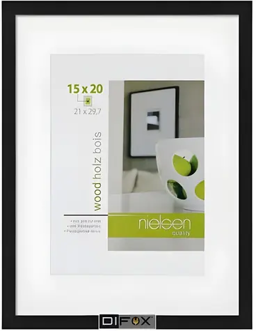 Nielsen Design Apollon černá / Fotorámeček / 21x29,7 cm (DIN A4) / Dřevo