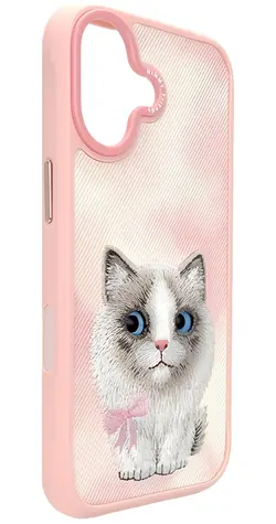 Nimmy Big Eyed Pet 2.0 Cat růžová / Pouzdro / Apple iPhone 17