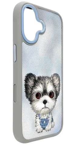 Nimmy Big Eyed Pet 2.0 Dog šedá / Pouzdro / Apple iPhone 17