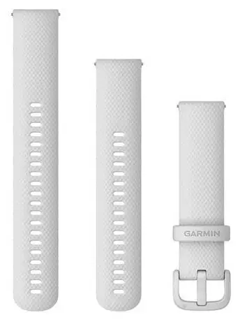 Garmin Silikonový řemínek Quick Release 20 bílá / Řemínek / silikonový / 20 mm / bílá přezka