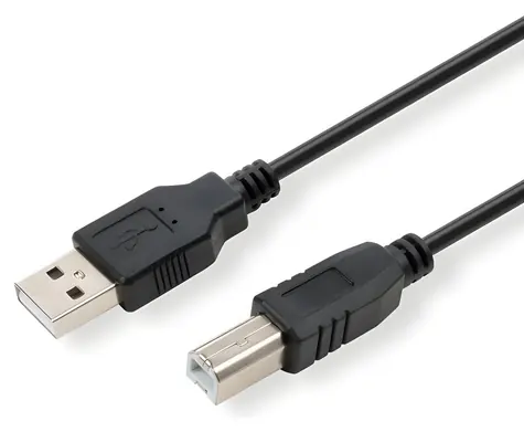 Logo kabel USB-A - USB-B černý / Kabel USB / USB 2.0 / 5 m