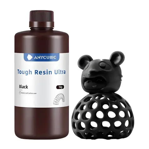 Anycubic Tough Resin Ultra černá / Pryskyřice pro 3D tisk / 1 kg / LCD/DLP / 365-405 nm