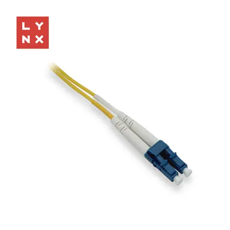 Lynx LC/LC žlutá / Optický patch kabel / Duplex / Singlemode OS2 / 9/125 µm / 2 m