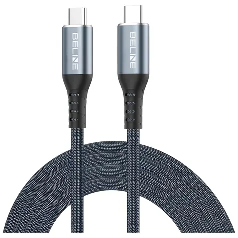Beline Thunderbolt 4 USB-C kabel černá / Kabel USB-C / 40 Gbps / PD 240 W / 8K 60Hz / 1 m