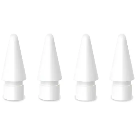 4smarts Náhradní hroty pro Apple Pencil / Náhradní hroty / 4 ks / dotykové / bílá