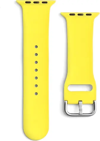 Hurtel Silicone Strap APS žlutá (187753880) / Řemínek / Pro Apple Watch 38/40/41 mm / Silikonový