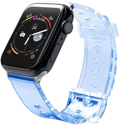 Hurtel Strap Light modrá / Řemínek / Apple Watch 2/3/4/5/6/SE 38/40 mm