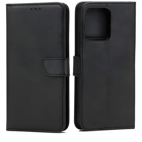 Marv Wallet Case pro Oppo Reno 15 černá / Pouzdro / Peněženkové s přihrádkou na kartu / Eko-kůže