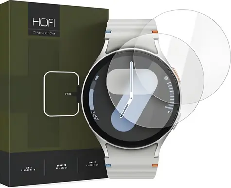 Hofi Glass PRO+ transparentní / Ochranné sklo / Samsung Galaxy Watch 4/5/6/7/FE 40 mm / 2 ks v balení