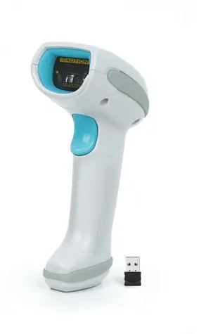 Bezdrátová čtečka čárových kódů 1D/2D / Čtečka čárových kódů / USB-RJ45 / IP52 / se stojánkem