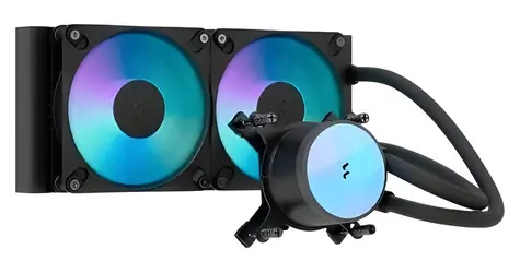 Fractal Design Radius 240 RGB černá / Komplet vodního chlazení CPU / 240 mm / RGB