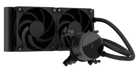 Fractal Design Radius 240 černá / AIO vodní chladič CPU / 240 mm / keramické ložisko