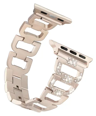 Worryfree Metal-D SHAPE zlatá / Řemínek / Apple Watch 38/40/41mm