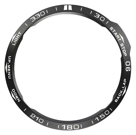 Hliníková ochrana lunety Garmin Fenix 7 černá / Ochranný kryt / Hliník