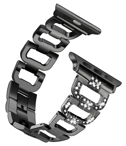 Worryfree Metal-D SHAPE černá / Řemínek / Apple Watch 38/40/41mm