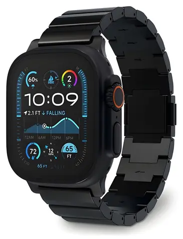 Decoded Titanium Strap černá / Řemínek / Apple Watch Ultra 1&2 / Titan