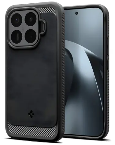 Spigen Rugged Armor černá / Ochranný kryt pro Xiaomi 17T Pro / TPU / Matný povrch
