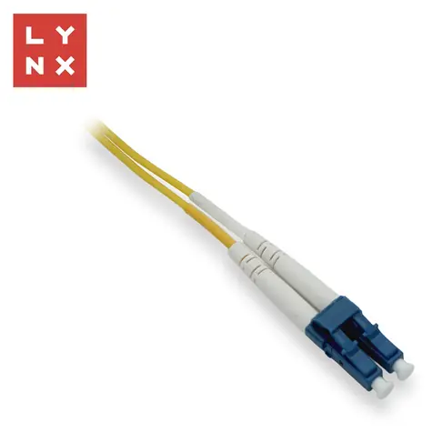 Lynx Patch kabel LC-LC OS2 5 m / Optický patch kabel / Singlemode 9/125 µm / Duplexní / žlutá