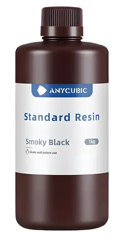 Anycubic Standard Resin černá / Pryskyřice pro 3D tiskárnu / 405 nm / 1 kg / Tvrdost 84–86 HD