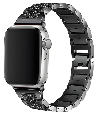 Worryfree Dressy S-Block černá / Řemínek pro Apple Watch / 42/44/45 mm