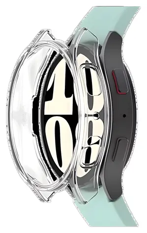 Samsung Nukin průhledná / Ochranné pouzdro / Samsung Galaxy Watch6 44mm / Temperované sklo