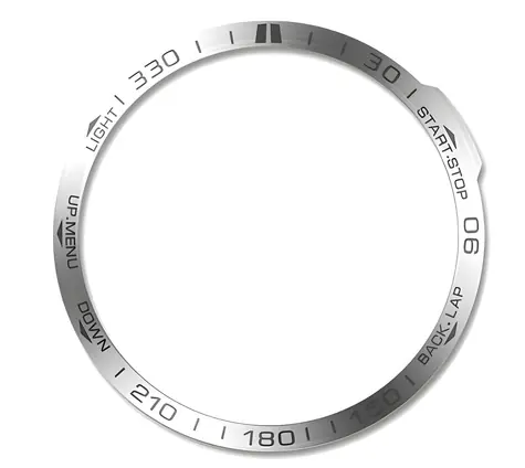 Hliníková ochrana lunety Garmin Fenix 7 stříbrná / Ochranný kryt / Hliník