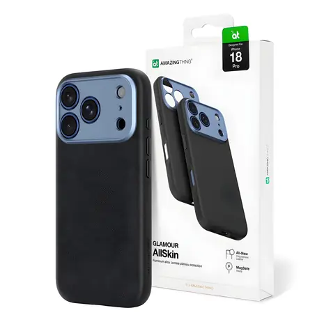 AmazingThing Glamour AllSkin iPhone 18 Pro modrá / Pouzdro / Ochrana kamery / MagSafe kompatibilní