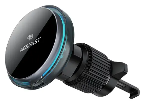 Acefast D61 šedá / Držák do auta / magnetický / Qi2 25W bezdrátové nabíjení