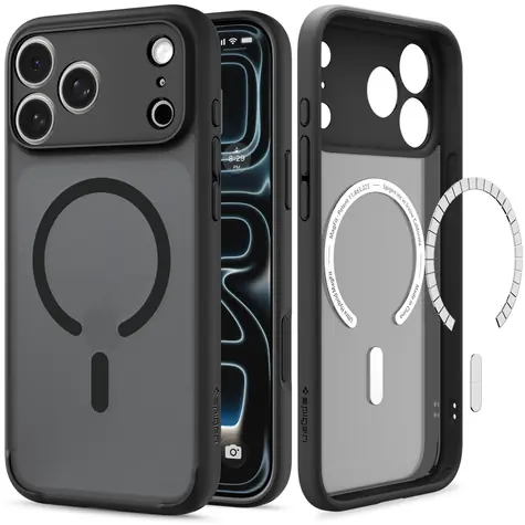 Spigen Ultra Hybrid MagSafe frost black / Ochranný kryt / Apple iPhone 18 Pro Max, 17 Pro Max / TPU+PC