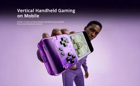 GameSir Pocket Taco fialová / Herní ovladač / Bluetooth / Skládací / 600 mAh