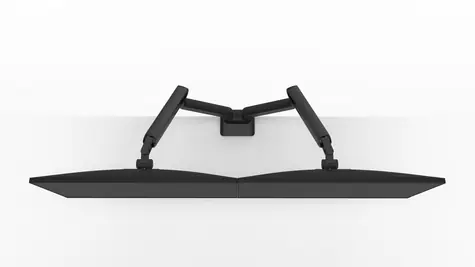 BenQ Ergo Arm BDL01 černá / Ergonomické rameno na 2 monitory / VESA 75x75/100x100 mm / nosnost 11 kg / 17-40