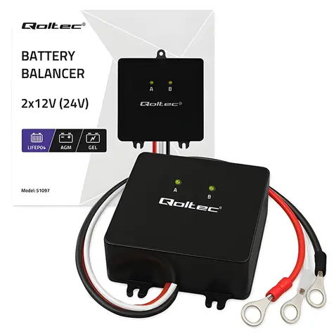 Balancér napětí 24V pro akumulátory 2x12V / 5A / LiFePO4, AGM, GEL